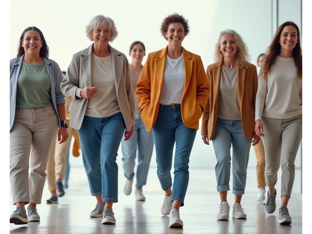 Diverse group of individuals showcasing various foot shapes and adaptive sneakers. One person has a wider foot, another a narrower fit, and someone else is using an orthotic-friendly design, emphasizing inclusivity and comfort.