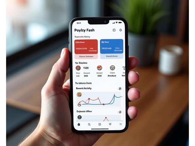 Sleek mobile app dashboard showing loyalty points, tier status, and recent activity