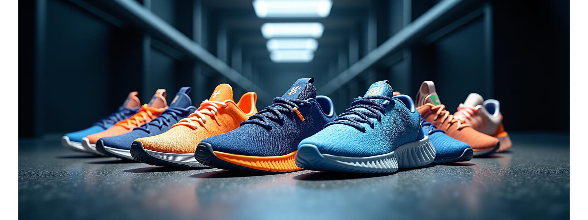 Exclusive sneakers and activewear in a dynamic, high-energy setting