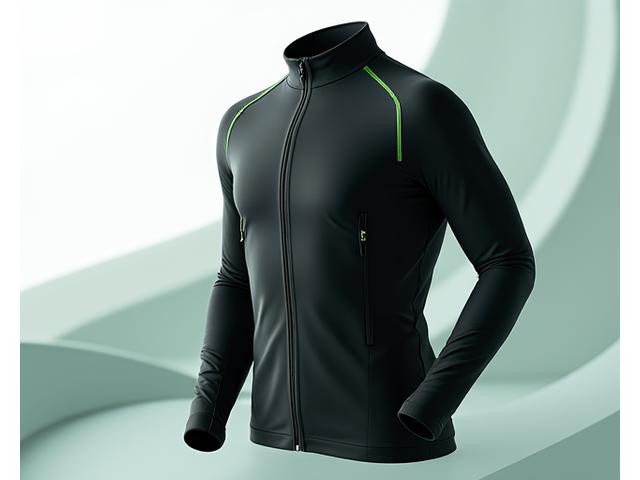 Velocity Flyte Performance Running Jacket in a sleek black, moisture-wicking fabric