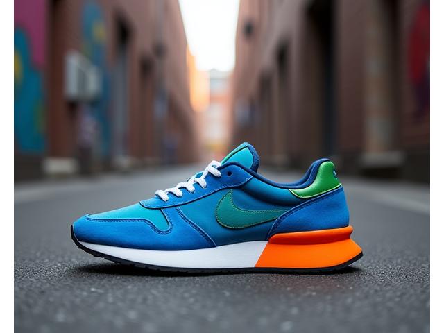 A pair of new limited edition sneakers showcased on a clean, urban backdrop
