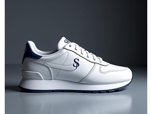 Customized sneaker, elegant monogrammed pattern, minimalist design